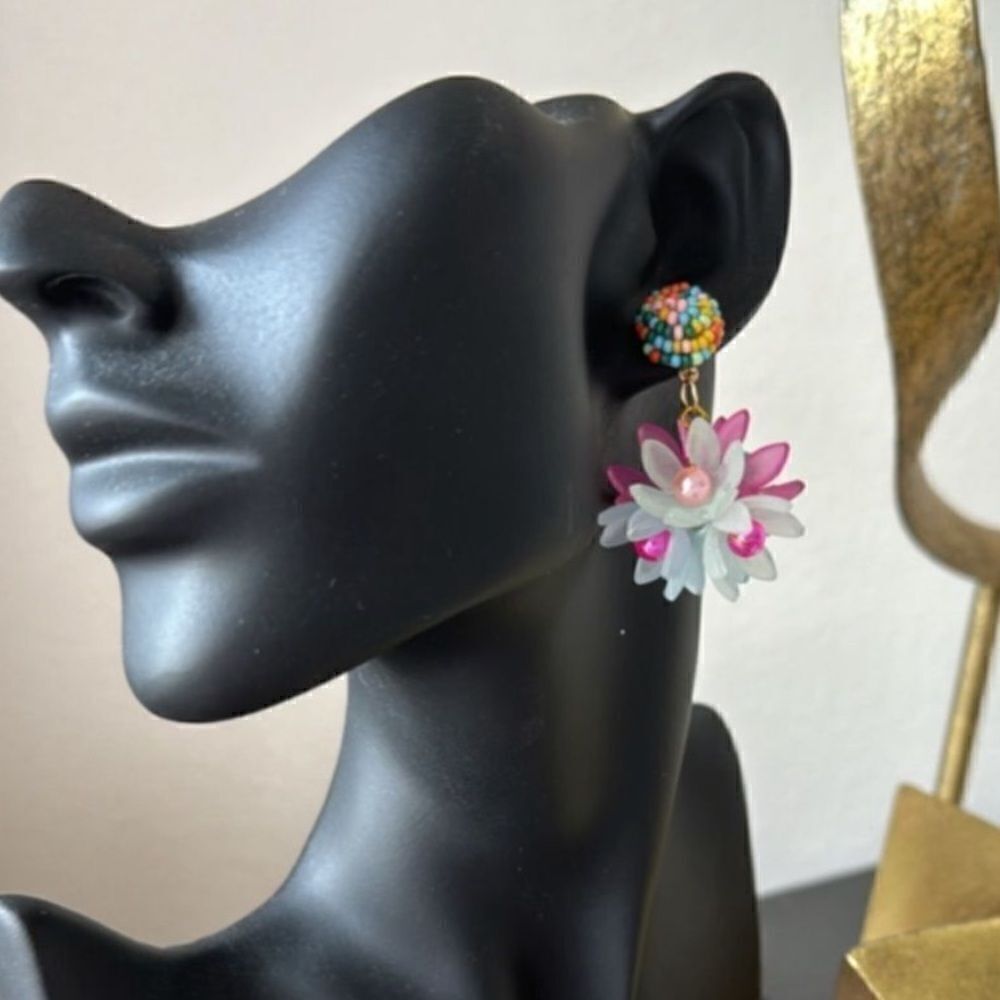 Bohemian flower earrings N438